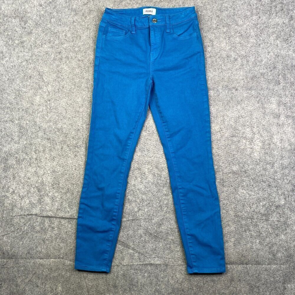 Pistola Jennifer Oslo Blue High Waisted Skinny Jeans P6822FTN-BZU Size 27